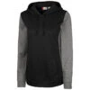 Clique Women's Black Helsa Sport Colorblock Pullover -Clique LQK00088 BL F