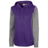 Clique Women's College Purple Helsa Sport Colorblock Pullover -Clique LQK00088 CLP F