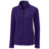 Clique Women's College Purple Summit Microfleece Hybrid Full Zip -Clique LQO00043 College Purple F