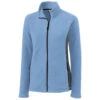 Clique Women's Light Blue Summit Microfleece Hybrid Full Zip -Clique LQO00043 Light Blue F
