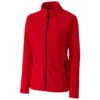 Clique Women's Red Summit Microfleece Hybrid Full Zip -Clique LQO00043 Red F