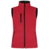 Clique Women's Red Equinox Insulated Softshell Vest -Clique LQO00059 RD F