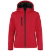 Clique Women's Red Equinox Insulated Softshell Jacket -Clique LQO00060 RD F