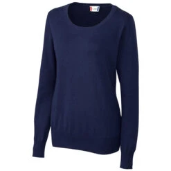 Clique Women's Navy Imatra Scoop Neck Sweater