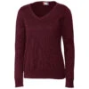 Clique Women's Bordeaux Imatra V-neck Pullover 1 Clique Women's Bordeaux Imatra V-neck Pullover -Clique LQS00004 Bordeaux F