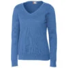 Clique Women's Sea Blue Imatra V-neck Pullover -Clique LQS00004 Sea Blue F