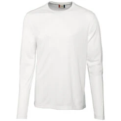 Clique Men's White Long Sleeve Ice Tee