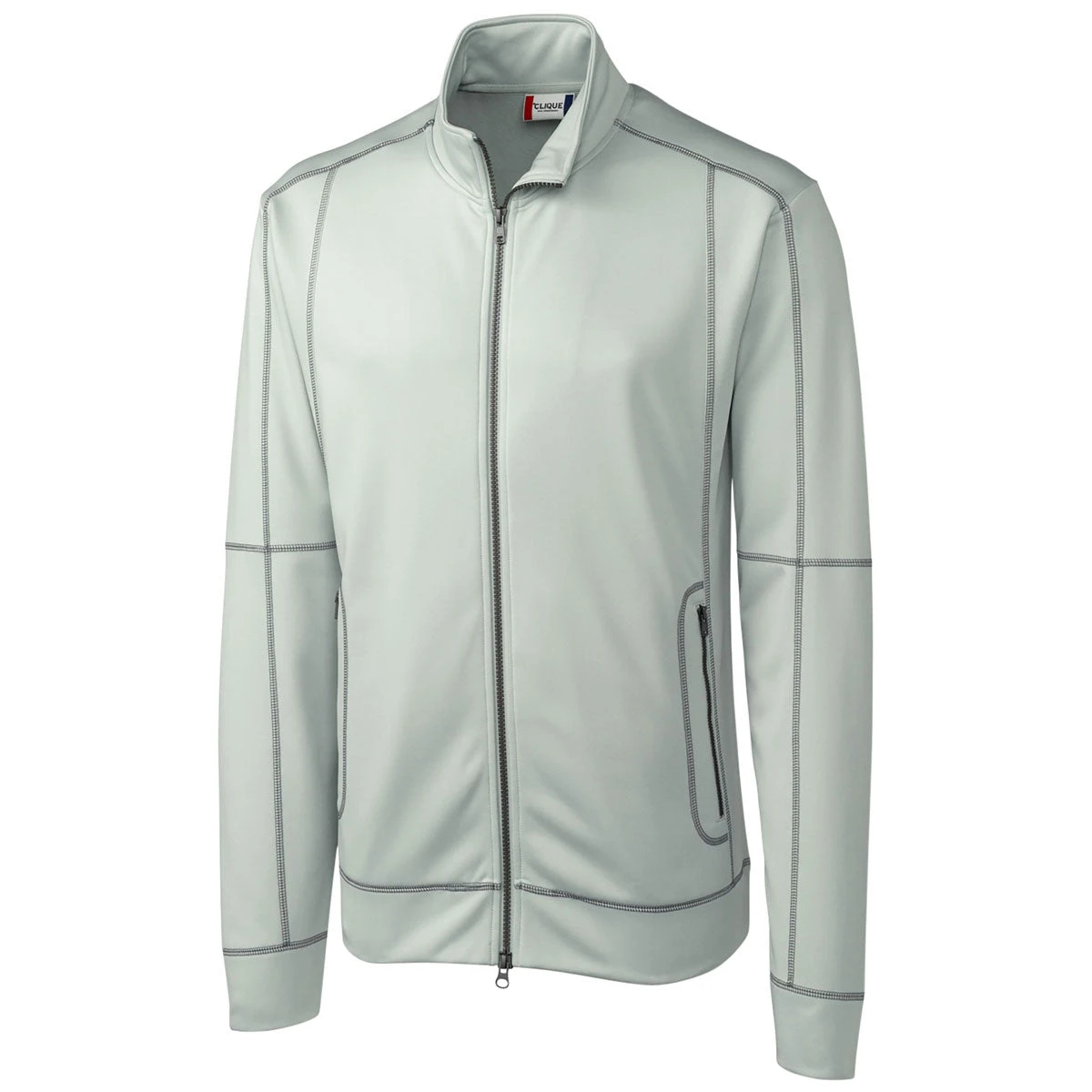 Clique Men's Light Grey Helsa Full Zip 3 Clique Men's Light Grey Helsa Full Zip