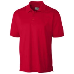 Clique Men's Red Oslo Pique Polo