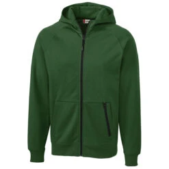 Clique Men's Bottle Green Lund Fleece Zip Hoodie