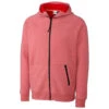 Clique Men's Red Lund Fleece Zip Hoodie -Clique MQK00048 Red F