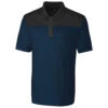 Clique Men's Navy/Titan Parma Colorblock Polo -Clique MQK00050 Navy Titan F