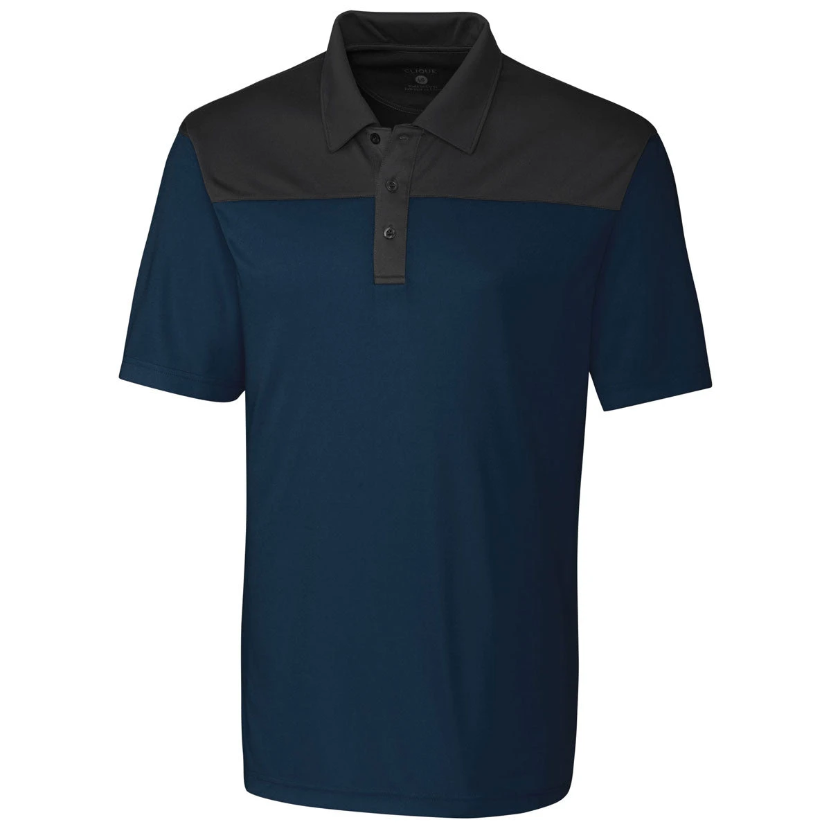 Clique Men's Navy/Titan Parma Colorblock Polo 3 Clique Men's Navy/Titan Parma Colorblock Polo