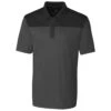 Clique Men's Titan/Black Parma Colorblock Polo -Clique MQK00050 Titan Black F