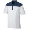 Clique Men's White/Navy Parma Colorblock Polo -Clique MQK00050 White Navy F