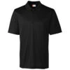 Clique Men's Black Malmo Snag Proof Zip Polo -Clique MQK00065 BL F