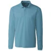 Clique Men's Dusty Blue Long Sleeve Spin Pique Polo -Clique MQK00077 Dusty Blue F
