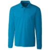 Clique Men's Ocean Blue Long Sleeve Spin Pique Polo 2 Clique Men's Ocean Blue Long Sleeve Spin Pique Polo -Clique MQK00077 Ocean Blue F