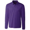 Clique Men's Royal Purple Long Sleeve Spin Pique Polo -Clique MQK00077 Royal Purple F