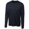 Clique Men's Dark Navy Long Sleeve Spin Jersey Tee -Clique MQK00078 Dark Navy F