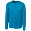 Clique Men's Ocean Blue Long Sleeve Spin Jersey Tee -Clique MQK00078 Ocean Blue F
