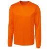 Clique Men's Orange Long Sleeve Spin Jersey Tee 1 Clique Men's Orange Long Sleeve Spin Jersey Tee -Clique MQK00078 Orange F
