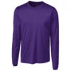Clique Men's Royal Purple Long Sleeve Spin Jersey Tee -Clique MQK00078 Royal Purple F