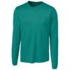 Clique Men's Teal Green Long Sleeve Spin Jersey Tee -Clique MQK00078 Teal Green F