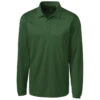 Clique Men's Bottle Green Long Sleeve Ice Pique Polo -Clique MQK00079 Bottle Green F