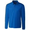 Clique Men's Royal Blue Long Sleeve Ice Pique Polo -Clique MQK00079 Royal Blue F