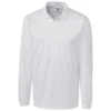 Clique Men's White Long Sleeve Ice Pique Polo -Clique MQK00079 White F