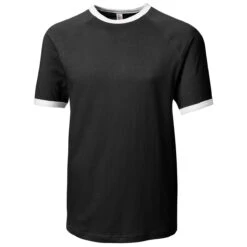 Clique Men's Black Playlist Ringer Tee