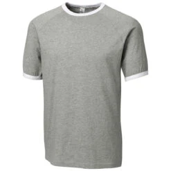 Clique Men's Grey Melange Playlist Ringer Tee