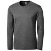 Clique Men's Black Heather Charge Active Tee Long Sleeve -Clique MQK00095 Black Heather F