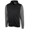 Clique Men's Black Helsa Sport Colorblock Full Zip -Clique MQK00101 BL F