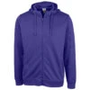 Clique Men's Royal Purple Lift Performance Full Zip Hoodie -Clique MQK00103 ROP F