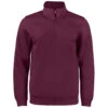 Clique Men's Burgundy Lift Performance Quarter Zip -Clique MQK00110 BRG F