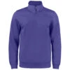 Clique Men's Purple Lift Performance Quarter Zip -Clique MQK00110 ROP F