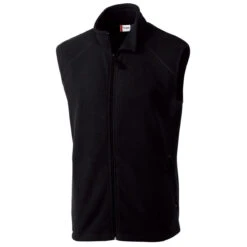 Clique Men's Black Summit Full Zip Microfleece Vest
