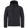 Clique Men's Black Equinox Insulated Softshell Jacket -Clique MQO00073 BL F