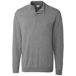 Clique Men's White Stockholm Half Zip Sweatshirt