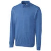 Clique Men's Sea Blue Imatra Half Zip Sweater -Clique MQS00001 Sea Blue F